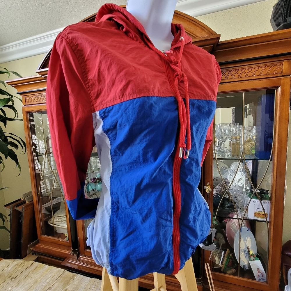 Ashley by 26 International 1990s Vintage Technical Colorblock Windbreaker